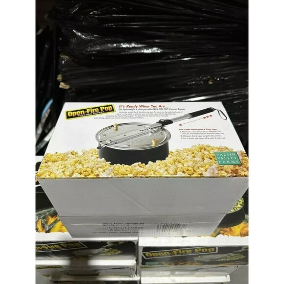 Wabash Valley Farms Open-Fire Pop Popcorn Popper Kit Light-Weight Camping - Picture 2 of 4